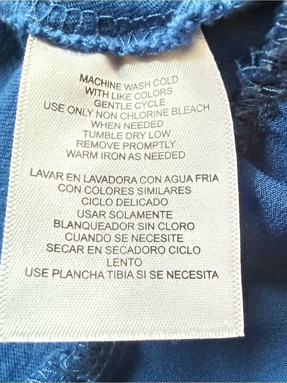 Caribbean Joe Women’s Short Sleeve Cotton Linen Blend Tee Size 2XL Royal Blue - Picture 5 of 9